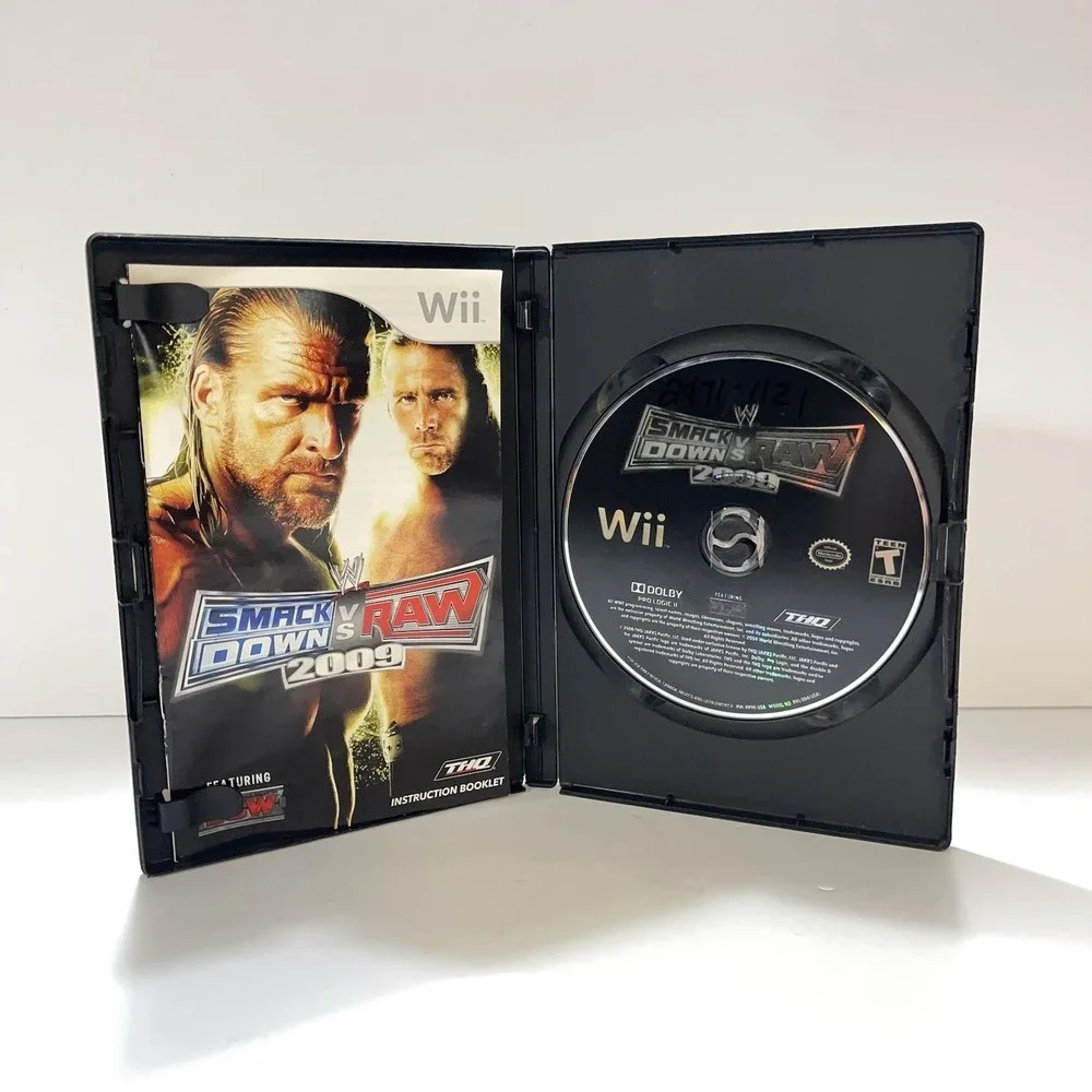 WWE Smackdown vs. Raw 2009 CIB W/ Manual - Tested - Wii